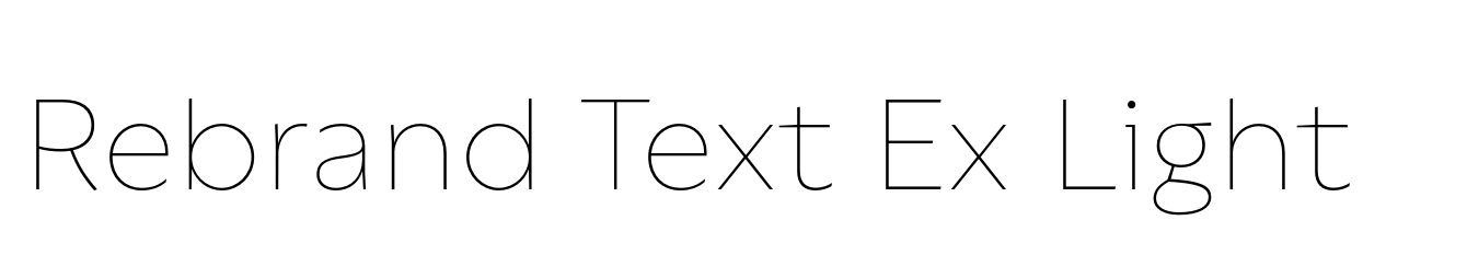 Rebrand Text Ex Light